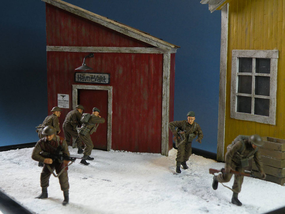 A 1/35 scale diorama of Operation Claymore
