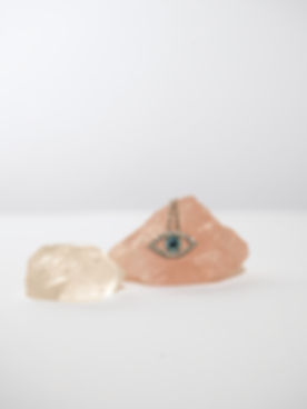 EYE ON YOU EVIL EYE NECKLACE SILVER