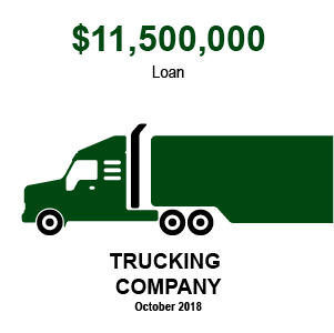 $11.5MM Loan to Trucking Company