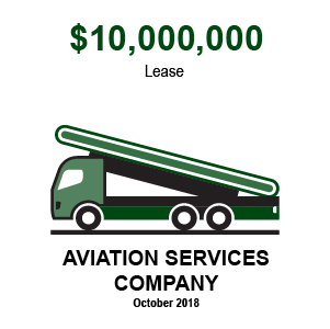 $10MM Lease to Aviation Services Company
