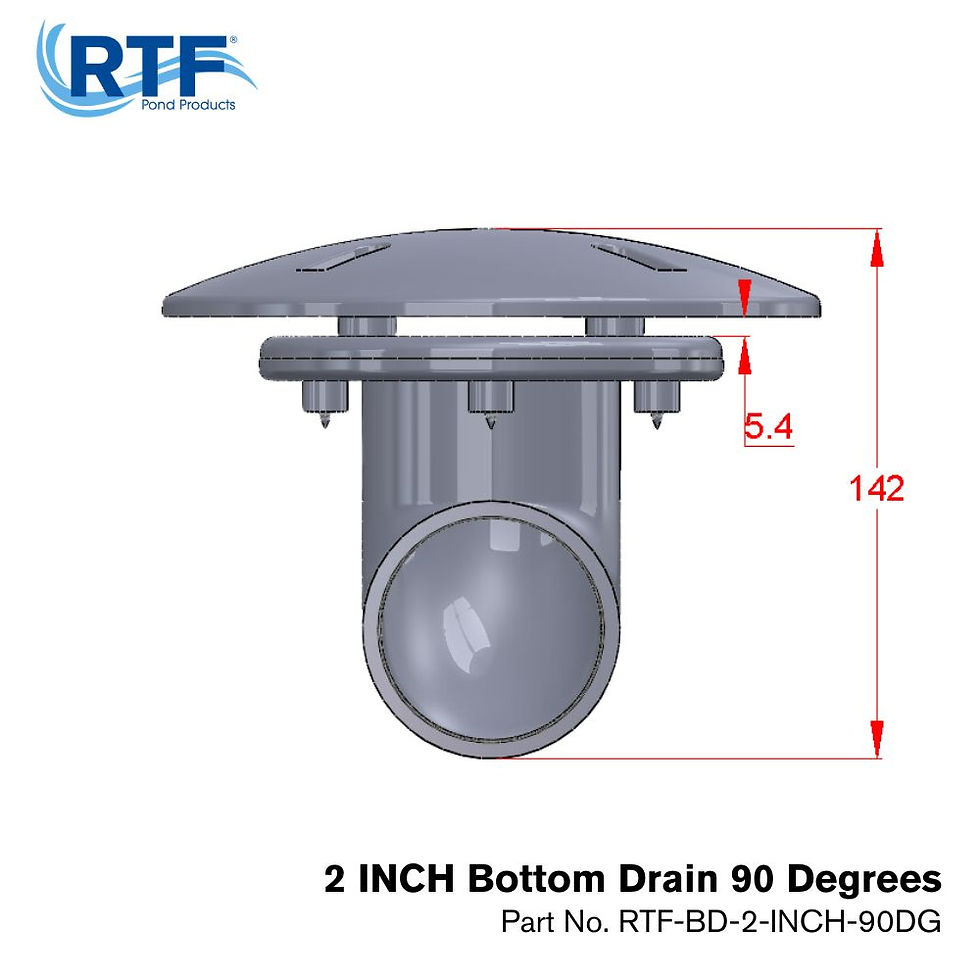 Thumbnail: 2" Bottom Drain - 90 Degree Bend