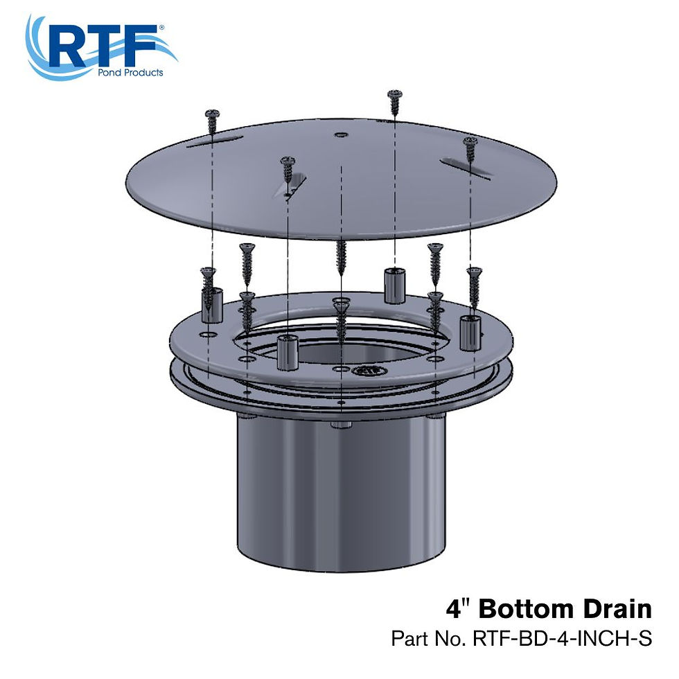 Thumbnail: 4" Bottom Drain / Mid Water Feed - Straight