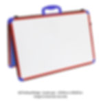 A2 Folding Wedge Whiteboard Landscape red/blue