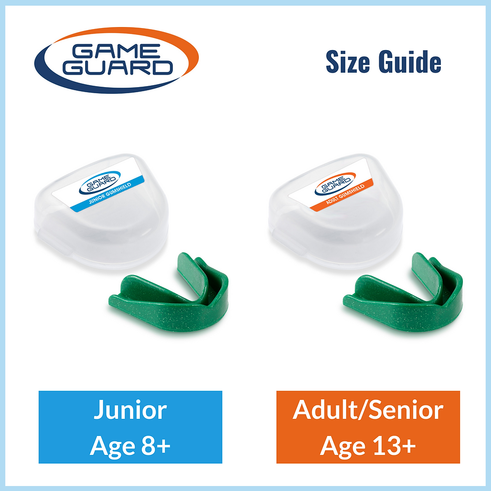 Thumbnail:  Game Guard Gumshields - Green Sparkle Size Guide