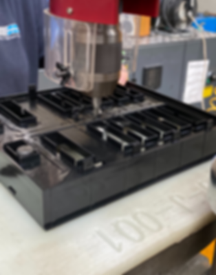 Spot Face plastic moulding to cut cost instead of hot sprue bush