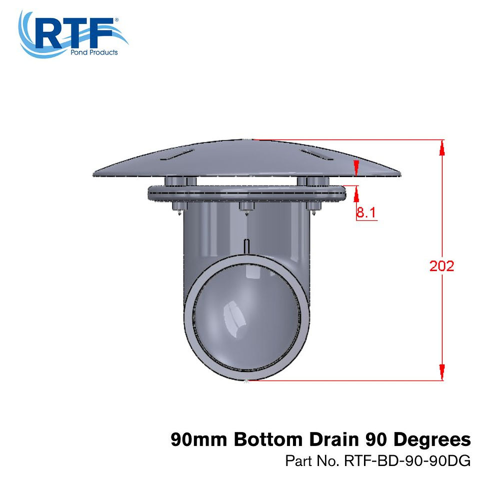Thumbnail: 90mm Bottom Drain - 90 Degree Bend
