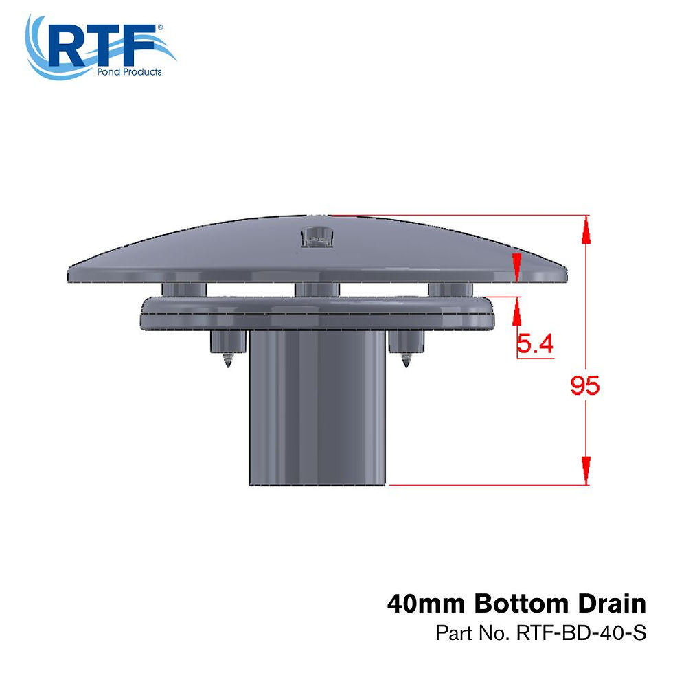Thumbnail: 40mm Bottom Drain / Mid Water Feed - Straight