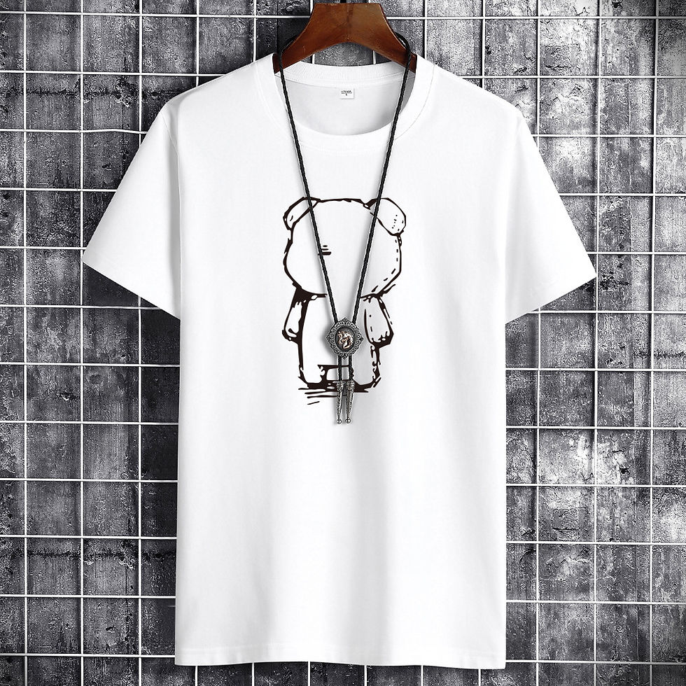 Thumbnail: Tshirt for Men 2024 Trendy man Tops Quick-drying T-shirt streetwear O-Neck Short