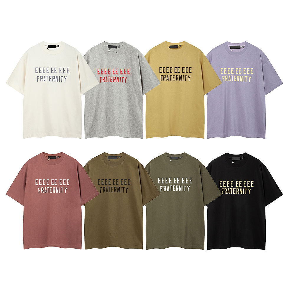 Thumbnail: Fashion Design Men's T-shirts Two Rows Letter Logo Streetwear Designer Brand Men