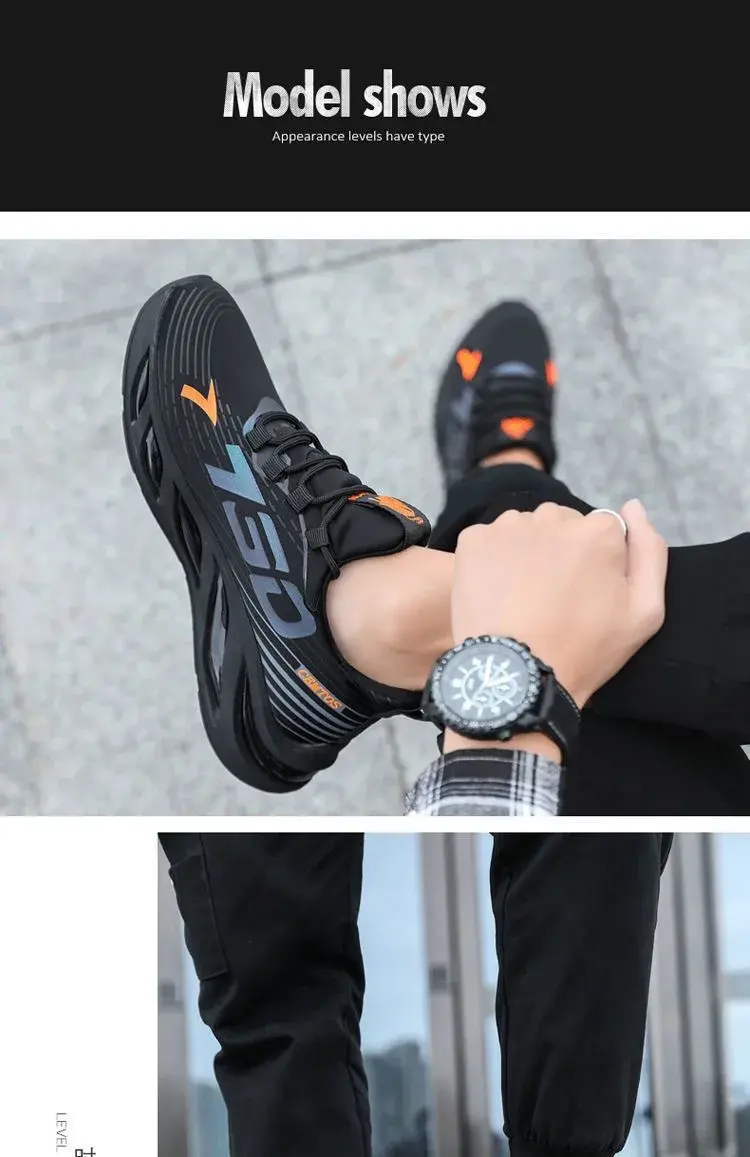 Thumbnail: 2024Shoes for Men Casual Slip on Fashion Sneakers Breathable Running Shoes Outdo