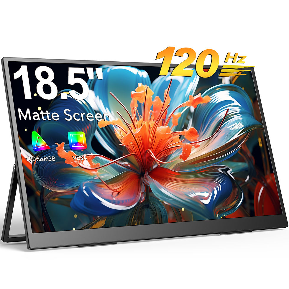Thumbnail: EVICIV Portable Monitor Touchscreen 18.5 Inch 120Hz 1080P FHD FreeSync IPS HDR G