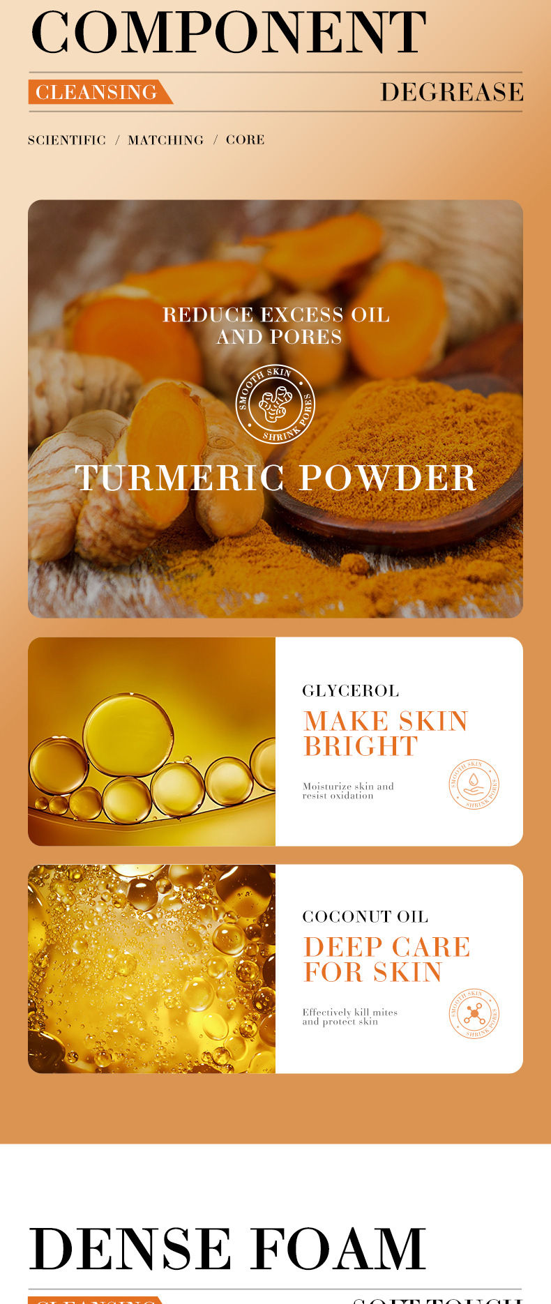 Thumbnail: Natural Handmade Turmeric Soap Face Cream Serum Skin Care Set Clean Cutin Oil Co
