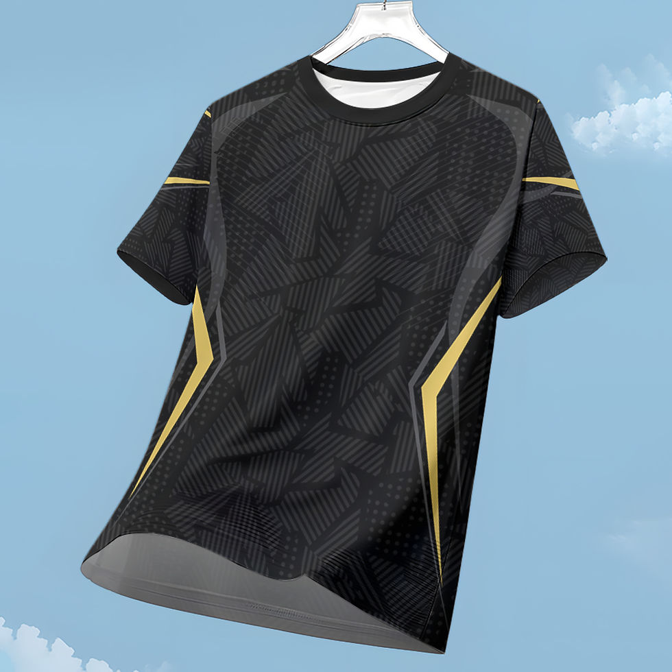 Thumbnail: Summer T-Shirts for Men Sports Solid Color Digital Print Ventilate Round Neck Sh