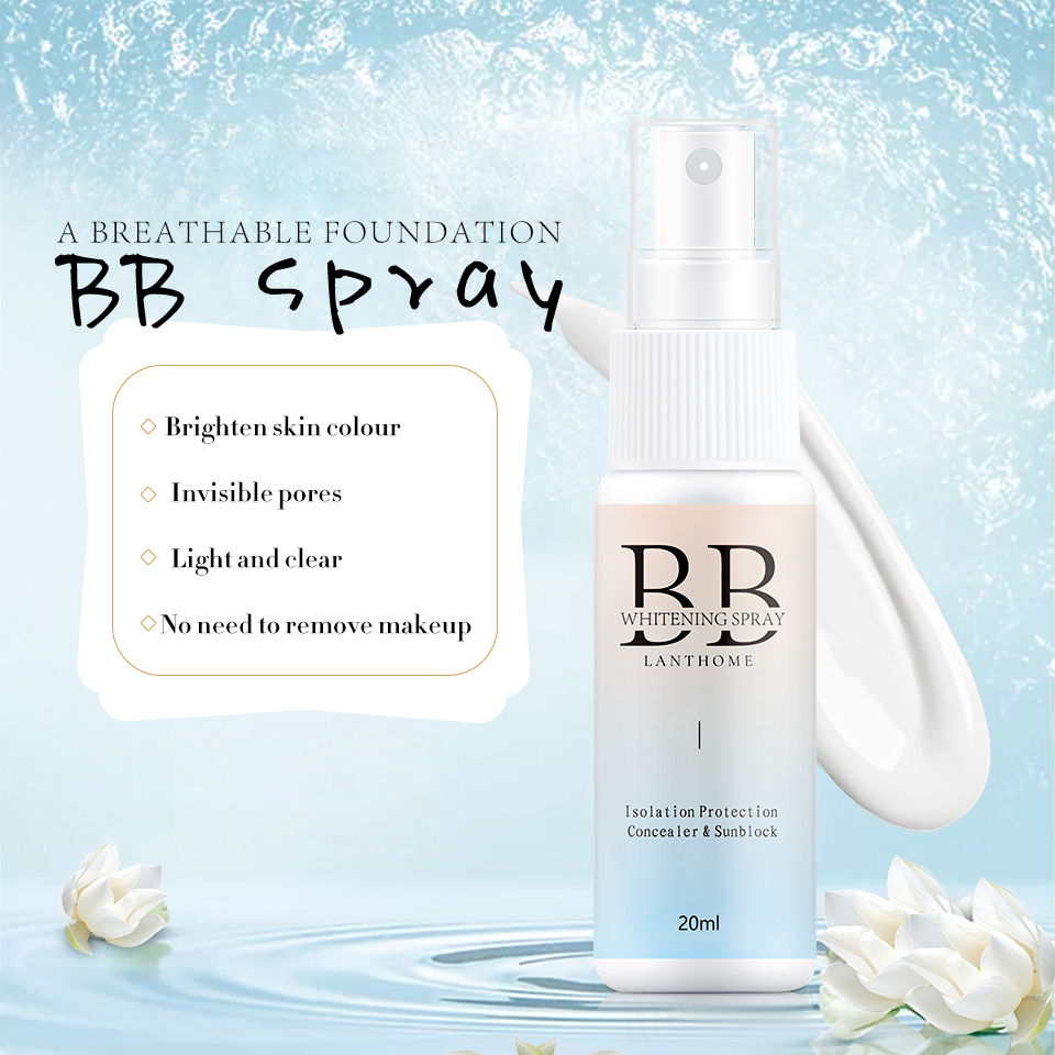 Thumbnail: BB Whitening Spray Skin Brightening Moisturizing BB Cream Face Foundation Nouris