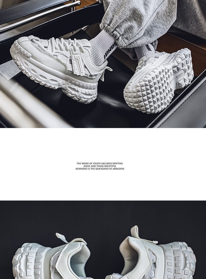 Thumbnail: Tire Sole Training Sport Shoes Blue,Casual Sneakers Lace Up L
