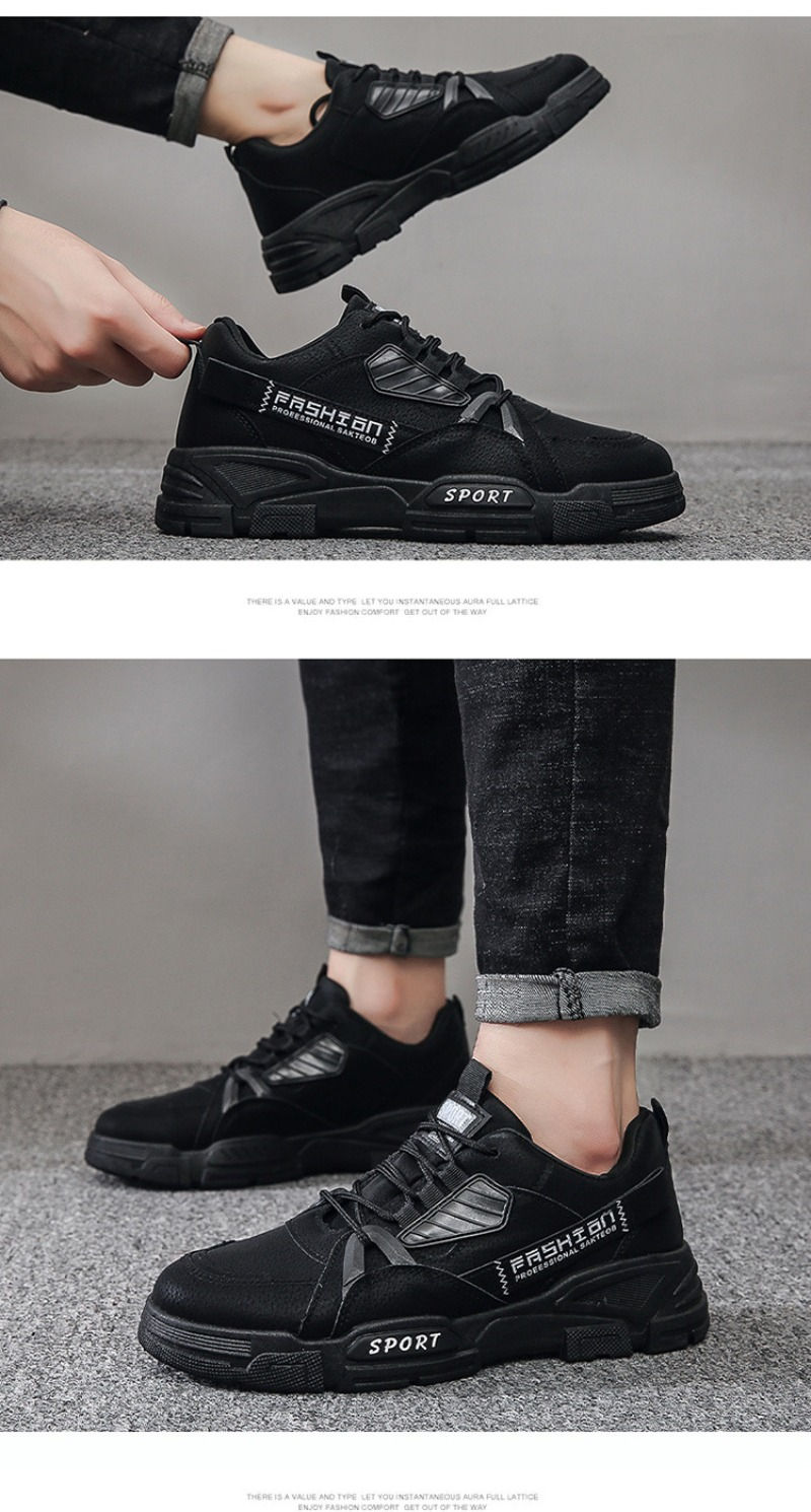 Thumbnail: Men's Sneakers Waterproof Work Boots Workwear Shoes Thick Soled Plush Cold Resis
