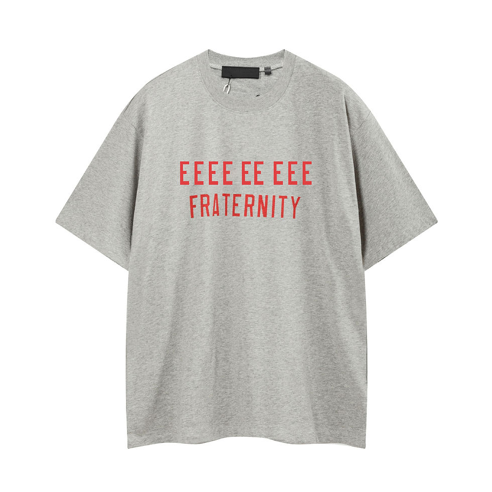 Thumbnail: Fashion Design Men's T-shirts Two Rows Letter Logo Streetwear Designer Brand Men