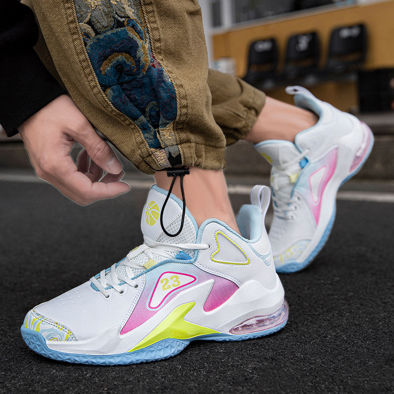 Thumbnail: Men's Basketball Shoes with Strong Shock Absorption and Jumping Ability High Top