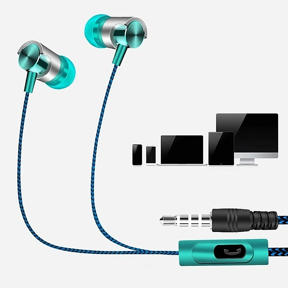 Thumbnail: Wired In-ear Earphone In Ear Noise Cancellation Ergonomic Design Stereo Sports M
