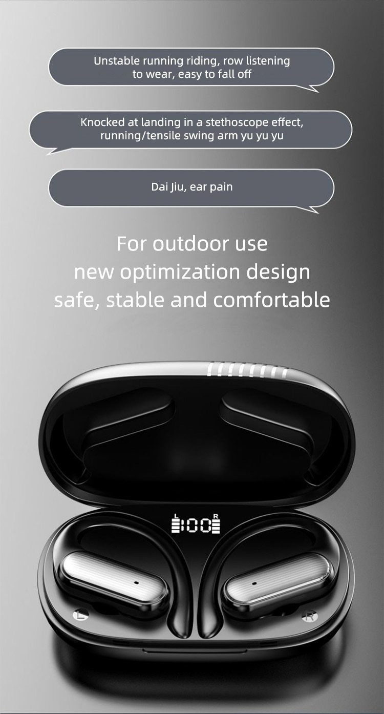 Thumbnail: Wireless Bluetooth headphones High Quality Headphones HD Sound Quality Stereo No