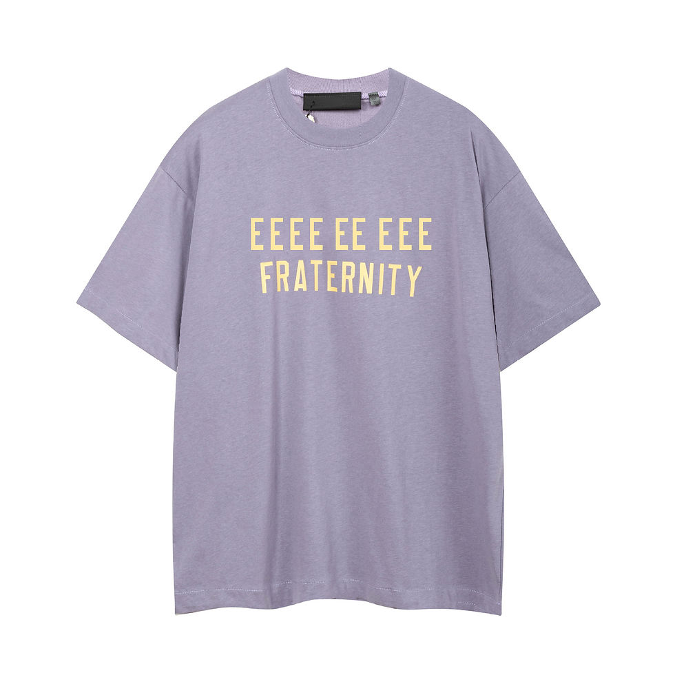 Thumbnail: Fashion Design Men's T-shirts Two Rows Letter Logo Streetwear Designer Brand Men