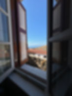 Mesotopos, Lesvos. House for sale with sea view and yard.