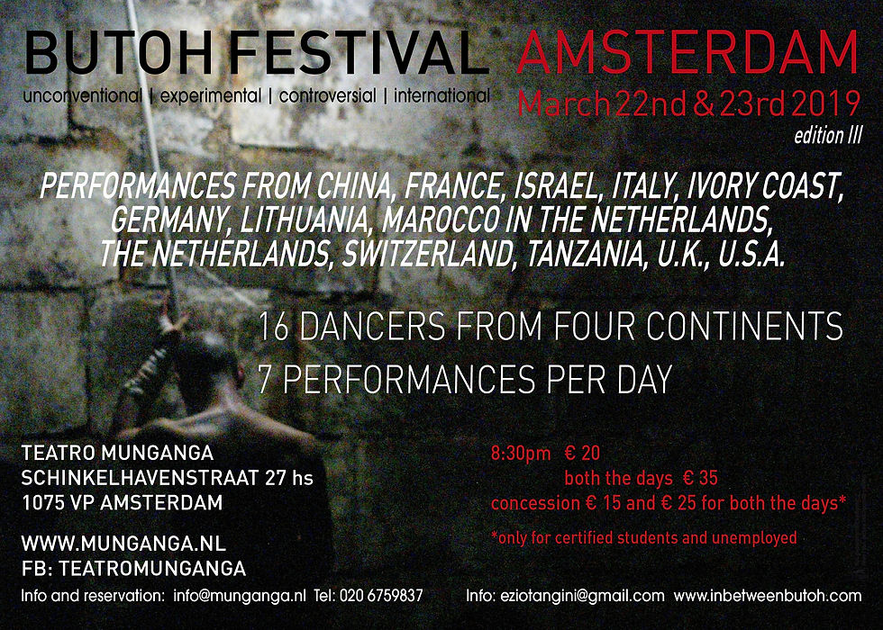 Butoh Festival Amsterdam 2019