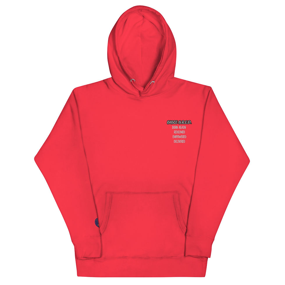 Thumbnail: BIBLE B.R.E.D. HOODIE AND RIGHT WRIST LOGO UNISEX