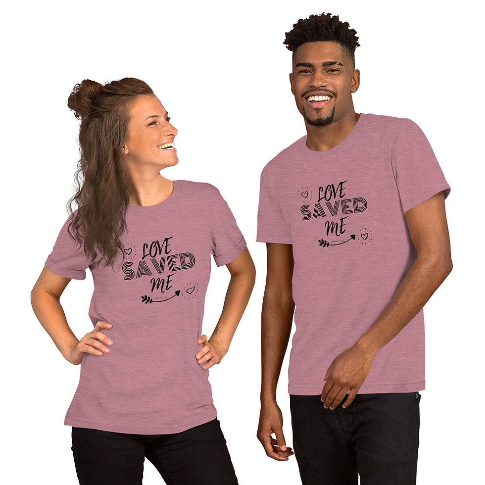 Thumbnail: Short-Sleeve Unisex T-Shirt - "Love Saved Me"