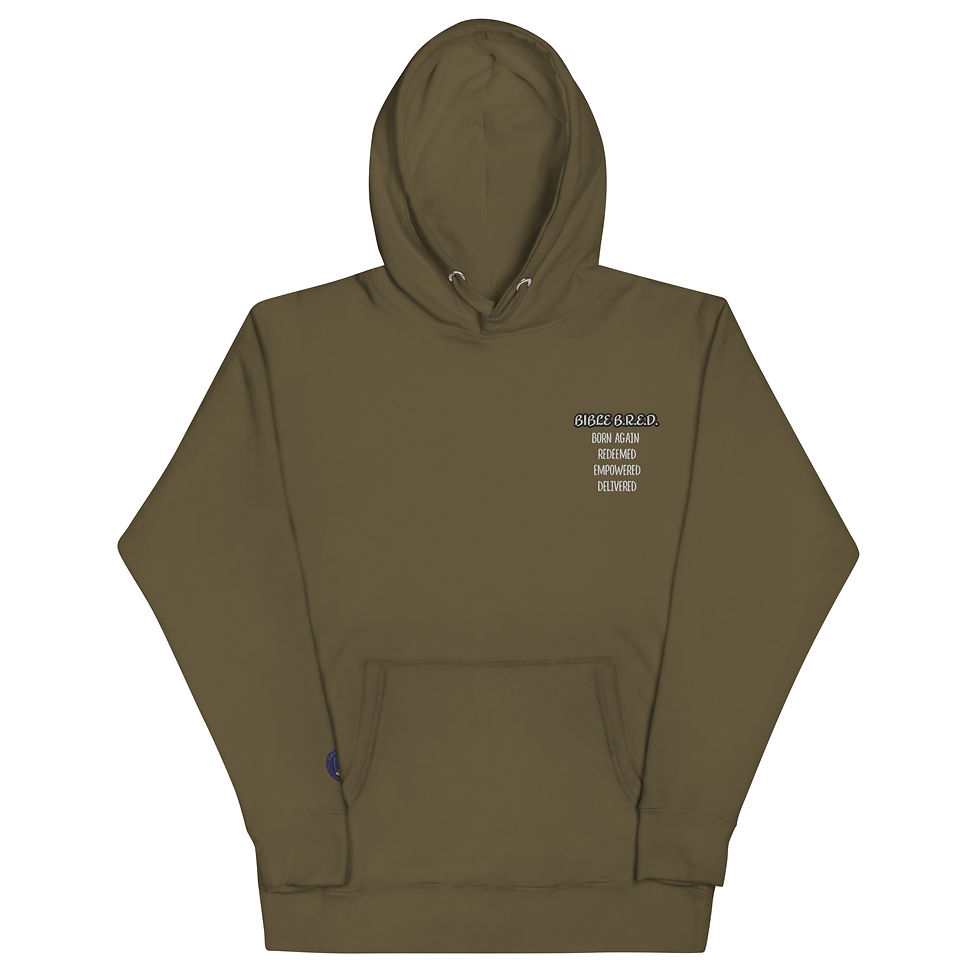 Thumbnail: BIBLE B.R.E.D. HOODIE AND RIGHT WRIST LOGO UNISEX