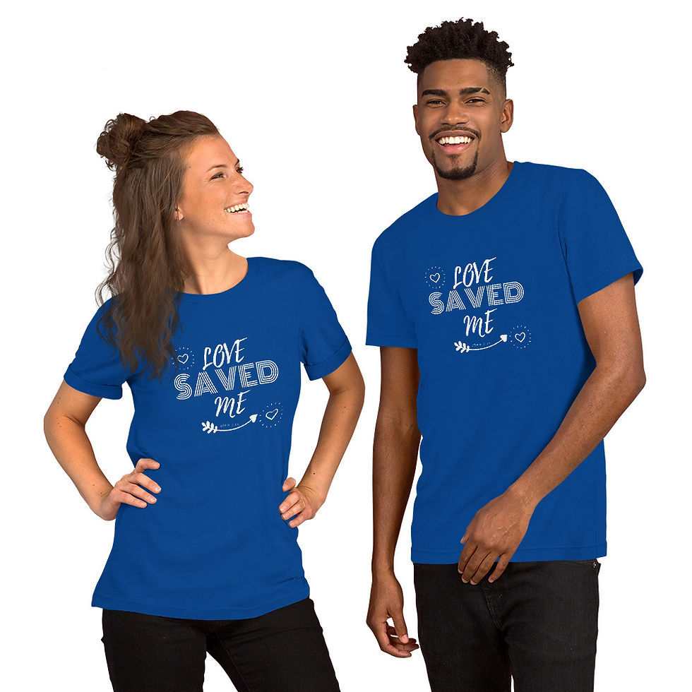Thumbnail: Short-Sleeve Unisex T-Shirt- Love Saved Me