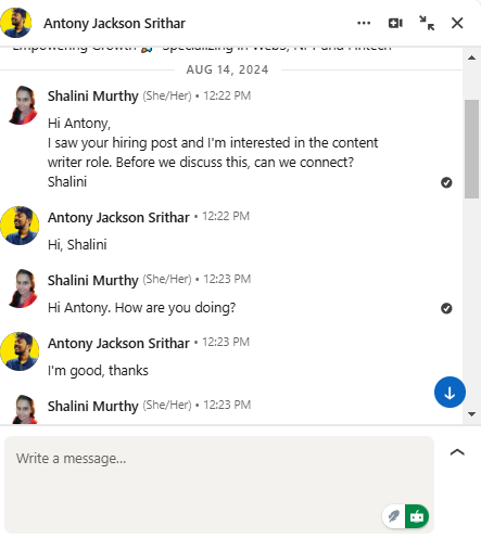 LinkedIn hack 3: Personalized DMs