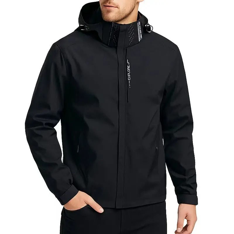 Thumbnail: Men’s Waterproof Hooded Outdoor Windbreaker Jacket