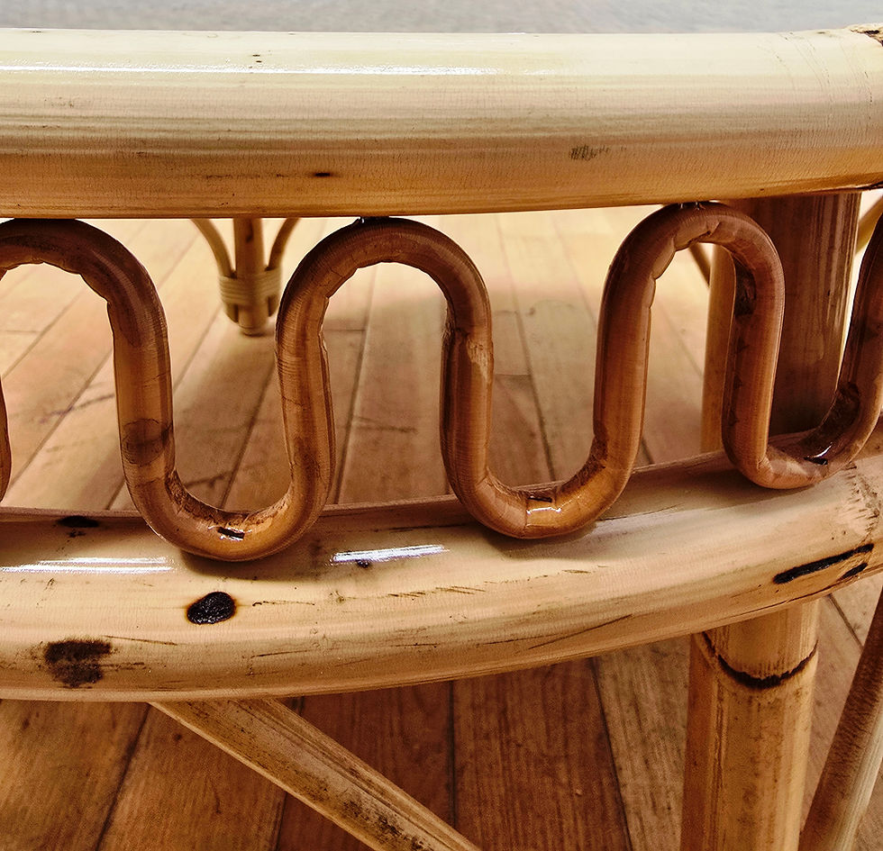 Miniature : Table basse en rotin
