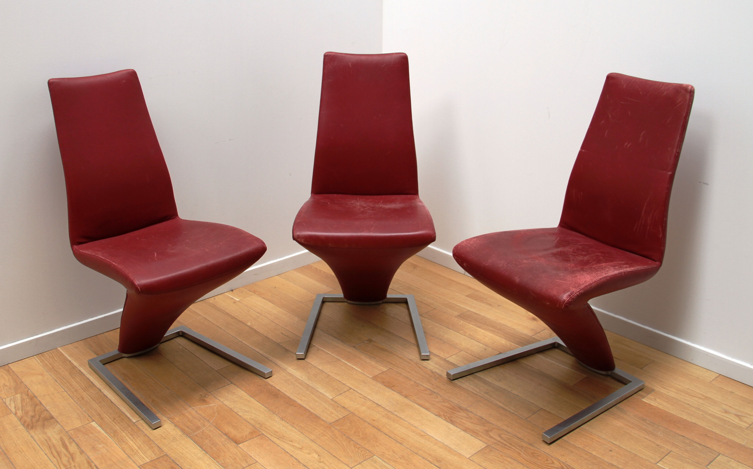 Suite de 3 fauteuils Rolf Benz 7800