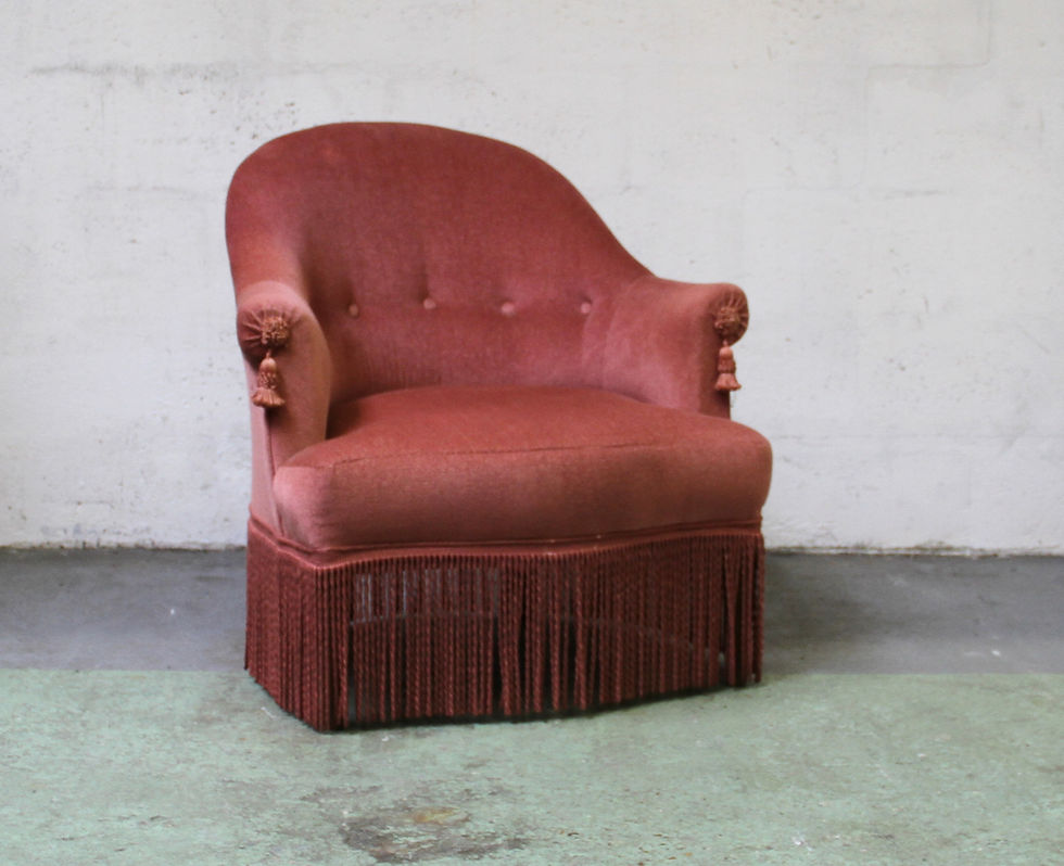 Miniature : Fauteuil crapaud vintage