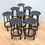 Miniature : Suite de 8 tabourets Revolver, Hay