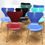 Miniature : Suite de 9 chaises papillon 3107, Arne Jacobsen