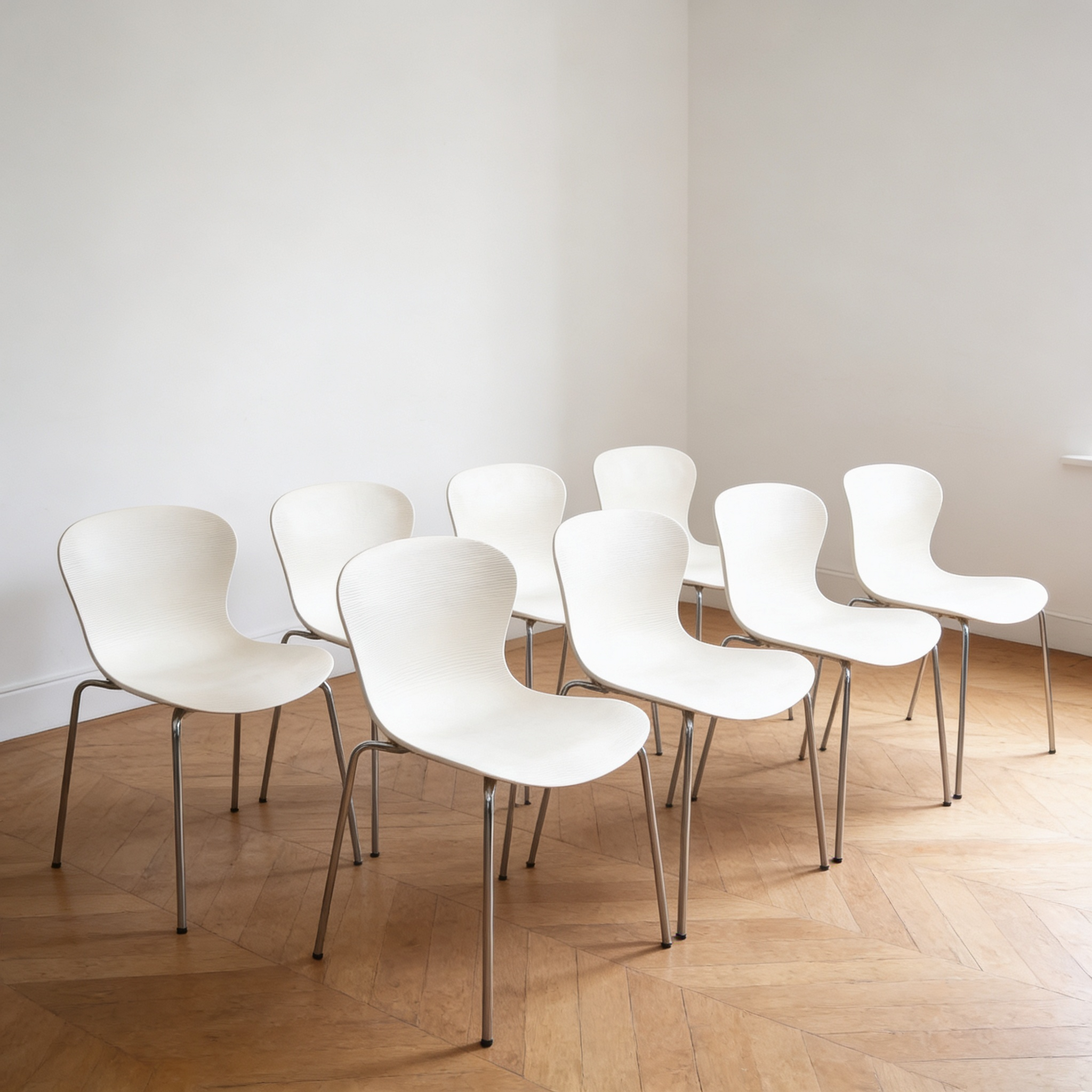 Suite de 8 chaises NAP KS50, Fritz Hansen