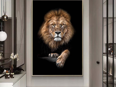 Quadros Decorativos de Animais de Poder Para Salas e Escritórios