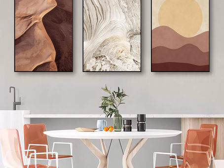 A Elegância Discreta dos Quadros Decorativos em Tons Terrosos