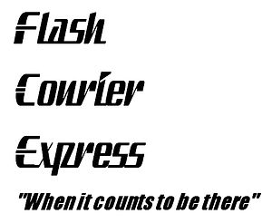 flash courier logo png