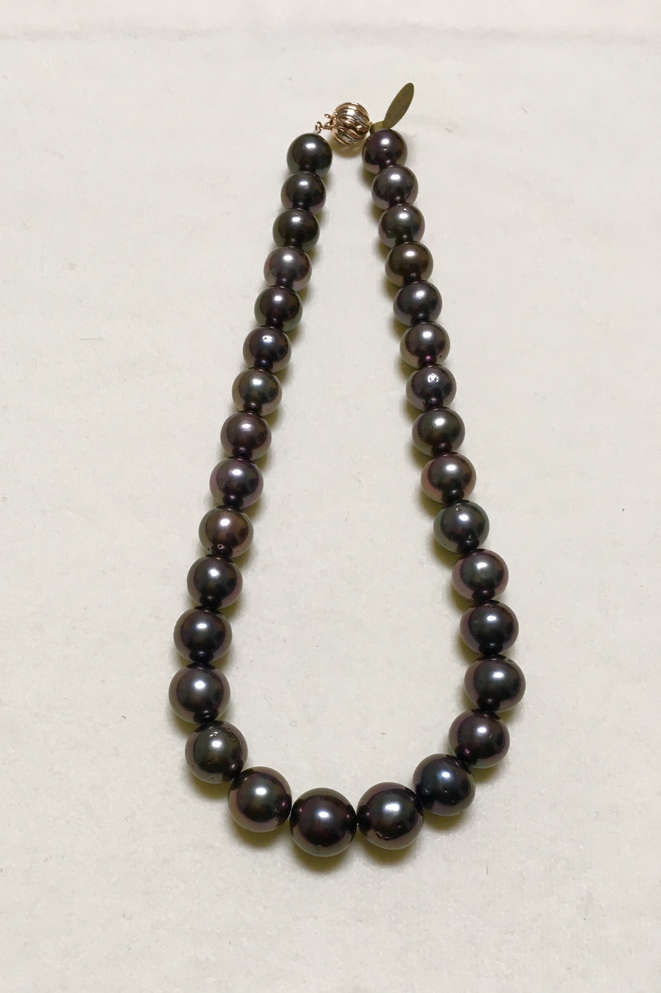 Black Tahitian Pearl necklace
