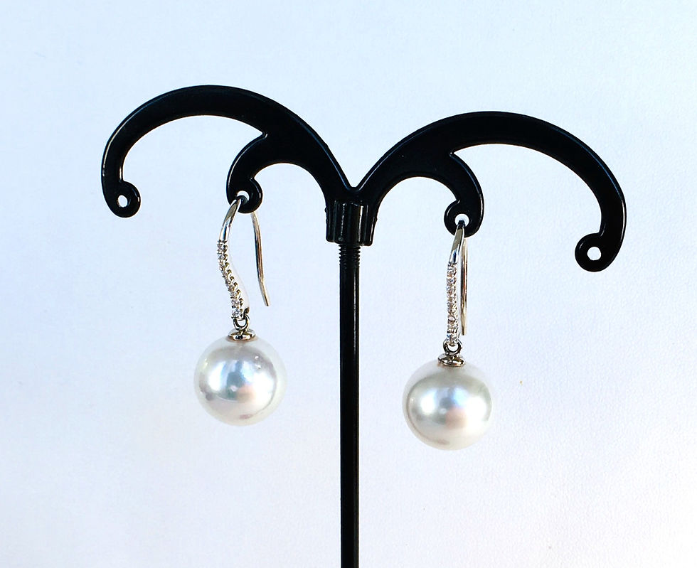 Thumbnail: White South Sea Pearl station necklace