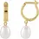 Thumbnail: 14KYG Freshwater pearl earrings