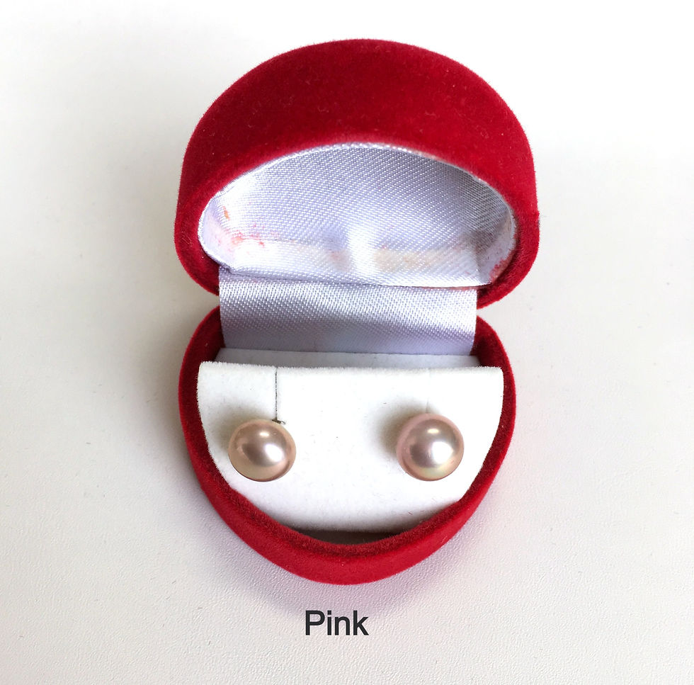 Thumbnail: Various color Freshwater Pearl stud earrings