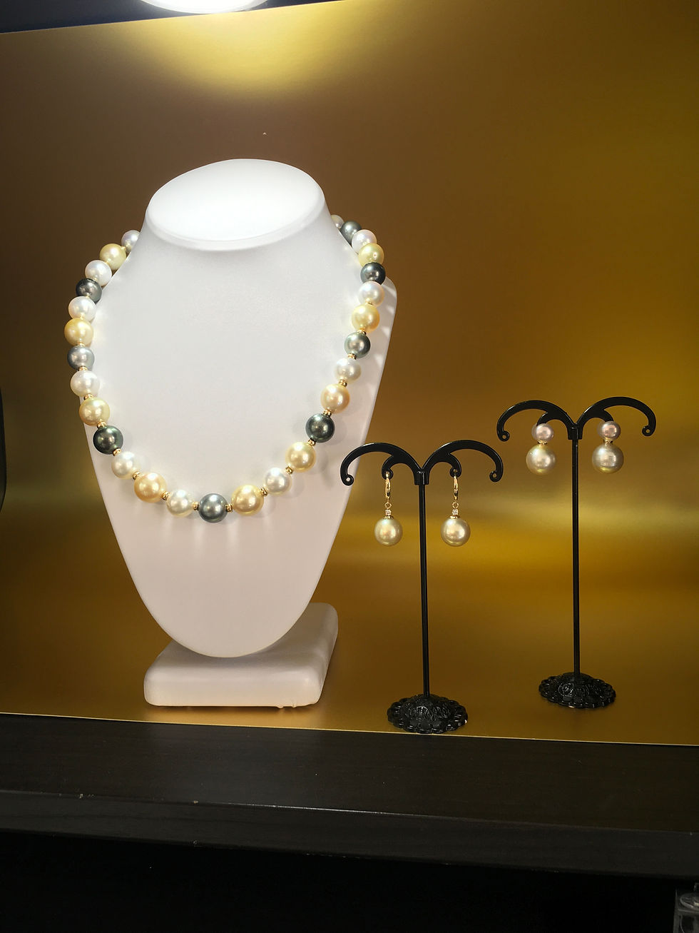 Thumbnail: Multi-color South Sea Pearl strand