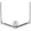 Thumbnail: 14KYG /WG White Akoya pearl V-pendant necklace
