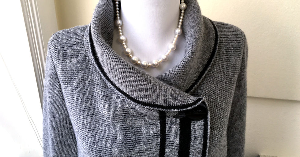 Thumbnail: White South Sea Pearl station necklace