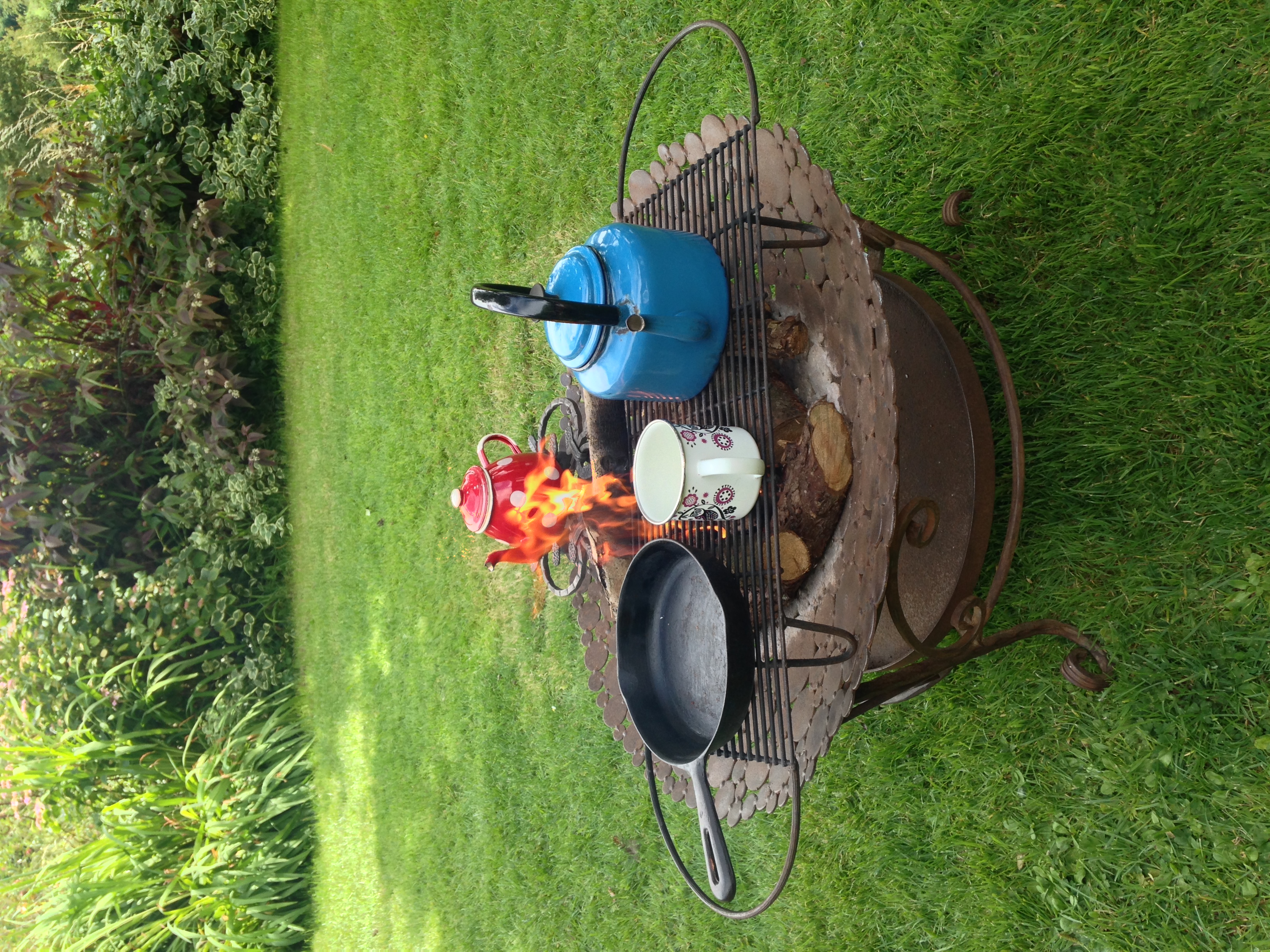 Mummy Firedish Cooking